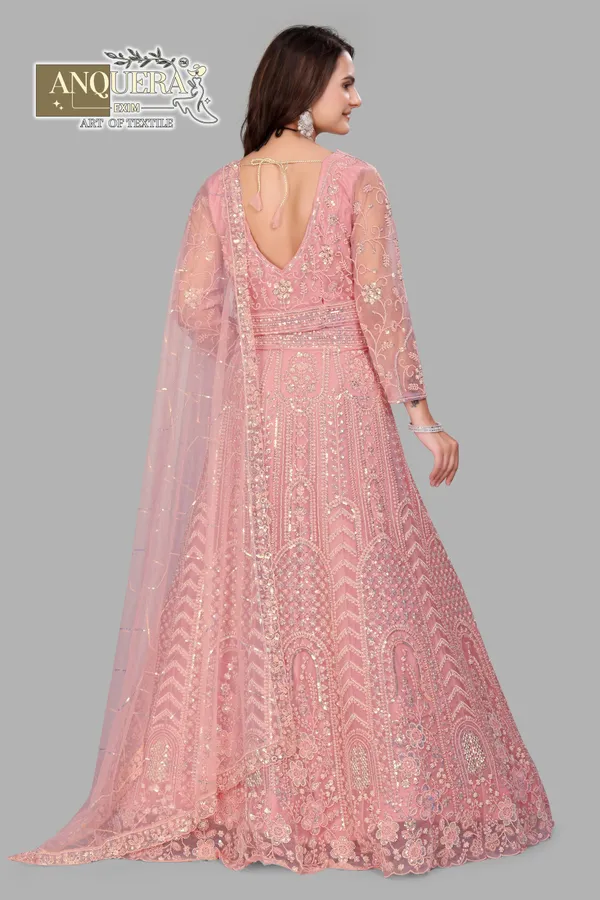 Pink_Ultra_Satin_&_Net_Semi-Stitched_Lehenga_Set_For_Women