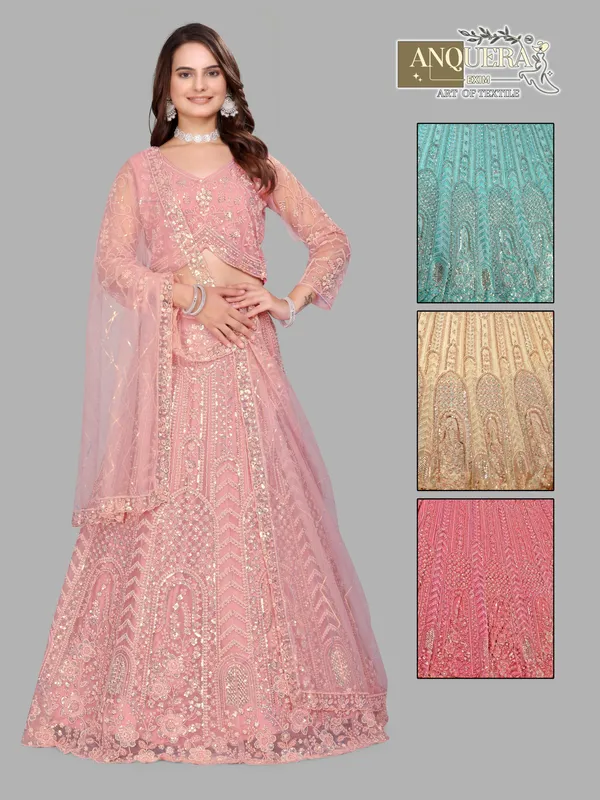 Pink_Ultra_Satin_&_Net_Semi-Stitched_Lehenga_Set_For_Women