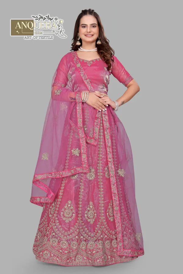 Pink_Ultra_Satin_&_Net_Semi-Stitched_Lehenga_Set_For_Women