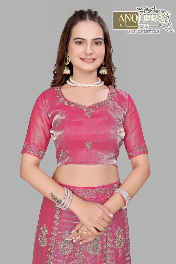 Pink_Ultra_Satin_&_Net_Semi-Stitched_Lehenga_Set_For_Women