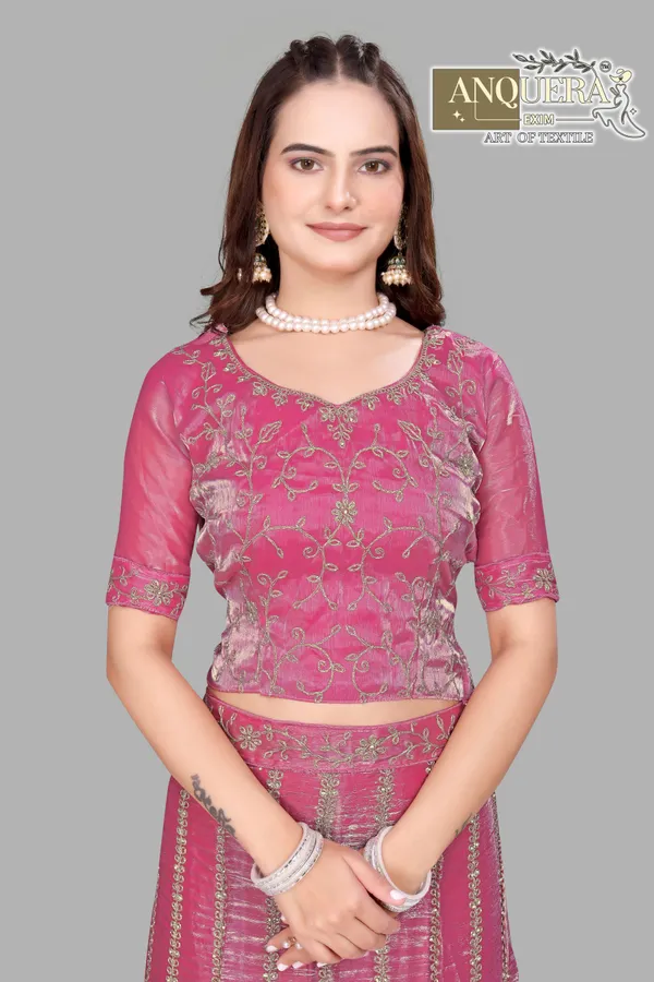 Pink_Ultra_Satin_&_Net_Semi-Stitched_Lehenga_Set_For_Women