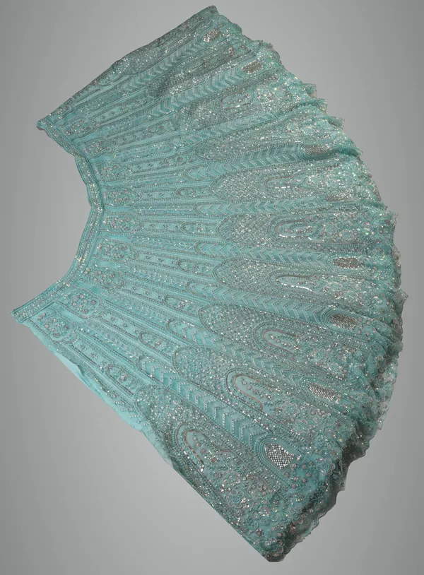 Turquoise_Ultra_Satin_&_Net_Semi-Stitched_Lehenga_Set_For_Women