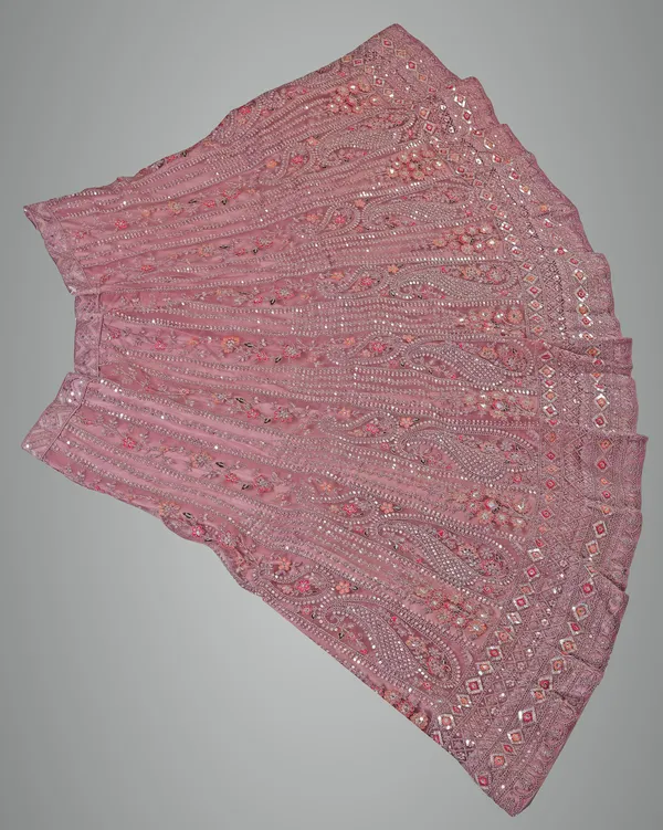 Pink_Ultra_Satin_&_Net_Semi-Stitched_Lehenga_Set_For_Women