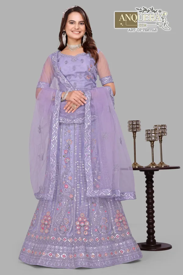 Lavender_Ultra_Satin_&_Net_Semi-Stitched_Lehenga_Set_For_Women