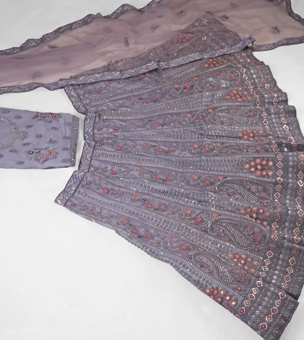 Lavender_Ultra_Satin_&_Net_Semi-Stitched_Lehenga_Set_For_Women