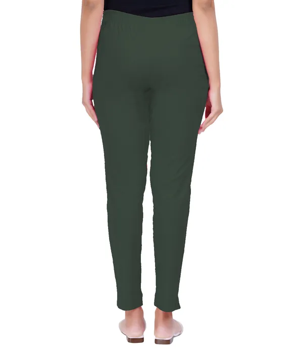 Forest_Green_Rayon_Lycra_Pencil_Pant_For_Women