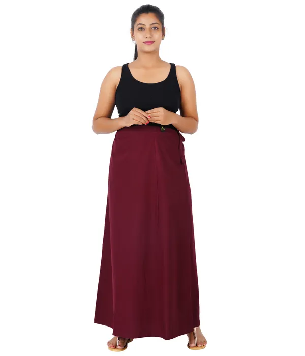 Cotton_Inskirt_/_Petticot-Rosewood_Maroon