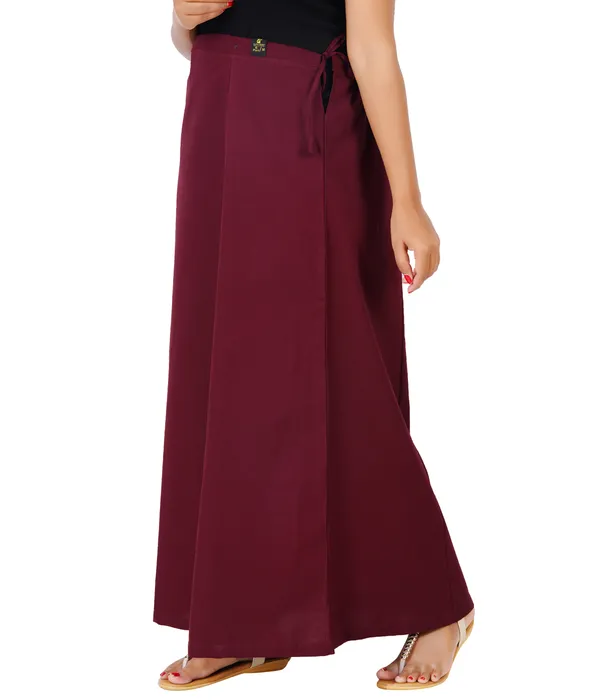 Cotton_Inskirt_/_Petticot-Rosewood_Maroon