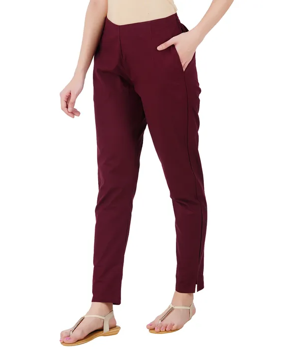 Cigarette_Pant-Burgundy_Maroon