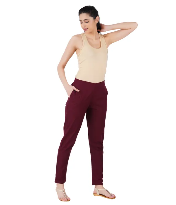 Cigarette_Pant-Burgundy_Maroon