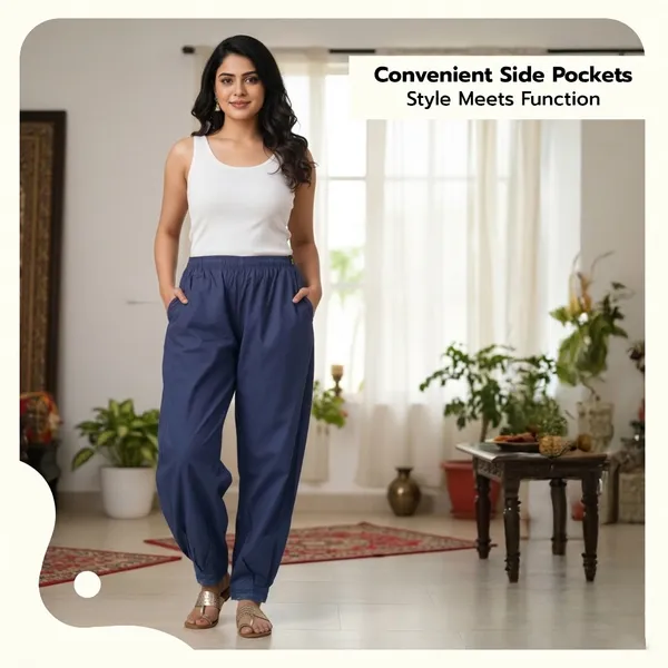 Navy_Blue__Cotton_Afghani_Salwar_Pant_with_Lace_Embroidery_for_Women__�_Elastic_Waist,_Comfortable_Loose_Fit_Bottoms_for_Casual,_Ethnic_-_All_Day_Comfort_Wear_with_Drawstring
