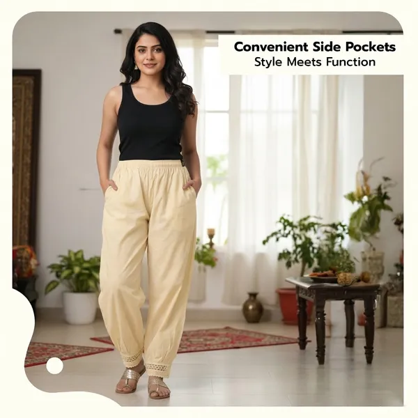 Skin__Cotton_Afghani_Salwar_Pant_with_Lace_Embroidery_for_Women__�_Elastic_Waist,_Comfortable_Loose_Fit_Bottoms_for_Casual,_Ethnic_-_All_Day_Comfort_Wear_with_Drawstring