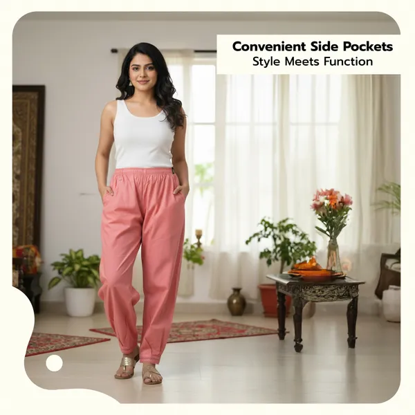 Shell_Pink__Cotton_Afghani_Salwar_Pant_with_Lace_Embroidery_for_Women__�_Elastic_Waist,_Comfortable_Loose_Fit_Bottoms_for_Casual,_Ethnic_-_All_Day_Comfort_Wear_with_Drawstring