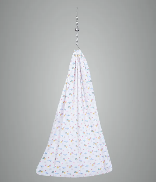 Multicolor_100%_Soft_&_Strong_Cotton_Baby_Cradle_Cloth_Only_(Thottil_Hanging_Swing_Jhula_Uyyala)_-_New_Born_|_0-3_Years|_Large_Width_For_Heavy_And_Tall_Babies
