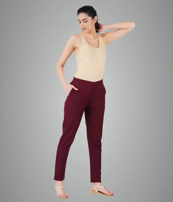 Cigarette_Pant-Burgundy_Maroon