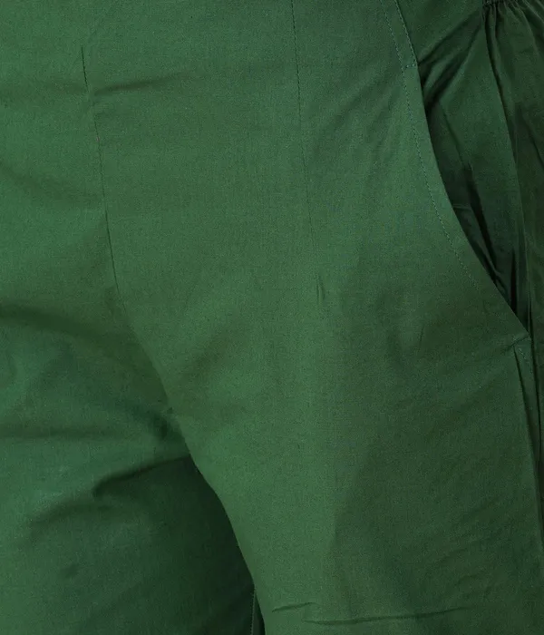 Dark_Green_Cotton_Lycra_Stretch_Tech_Pants_For_Women_-_Ankle_Length_Solid_Trousers_With_2_Side_Pockets_-_Stylish_For_Office,_College,Work