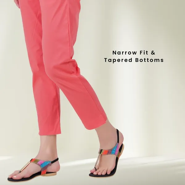 Deep_Sea_Coral_Cotton_Lycra_Stretch_Tech_Pants_For_Women_-_Ankle_Length_Solid_Trousers_With_2_Side_Pockets_-_Stylish_For_Office,_College,Work