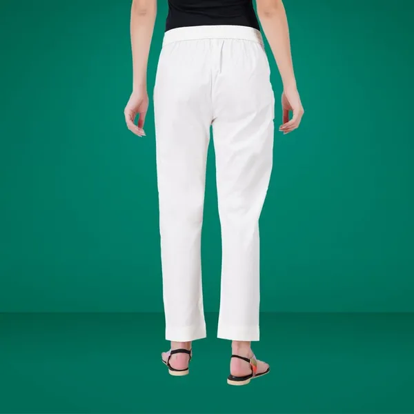Off_White_Cotton_Lycra_Stretch_Tech_Pants_For_Women_-_Ankle_Length_Solid_Trousers_With_2_Side_Pockets_-_Stylish_For_Office,_College,Work