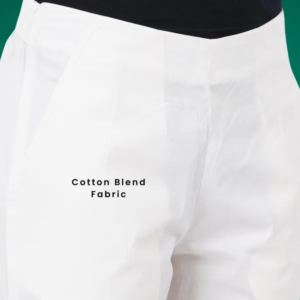 Off_White_Cotton_Lycra_Stretch_Tech_Pants_For_Women_-_Ankle_Length_Solid_Trousers_With_2_Side_Pockets_-_Stylish_For_Office,_College,Work