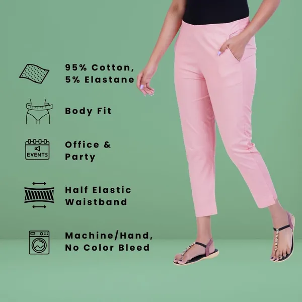 Peach_Pink_Cotton_Lycra_Stretch_Tech_Pants_For_Women_-_Ankle_Length_Solid_Trousers_With_2_Side_Pockets_-_Stylish_For_Office,_College,Work