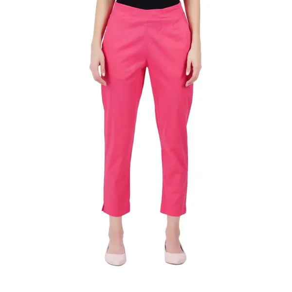 Paradise_Pink_Cotton_Lycra_Stretch_Tech_Pants_For_Women_-_Ankle_Length_Solid_Trousers_With_2_Side_Pockets_-_Stylish_For_Office,_College,Work