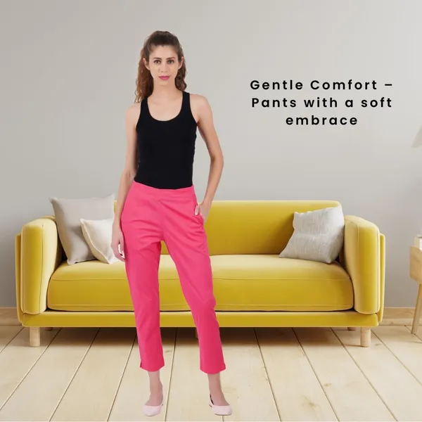 Paradise_Pink_Cotton_Lycra_Stretch_Tech_Pants_For_Women_-_Ankle_Length_Solid_Trousers_With_2_Side_Pockets_-_Stylish_For_Office,_College,Work