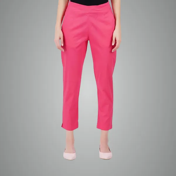 Paradise_Pink_Cotton_Lycra_Stretch_Tech_Pants_For_Women_-_Ankle_Length_Solid_Trousers_With_2_Side_Pockets_-_Stylish_For_Office,_College,Work