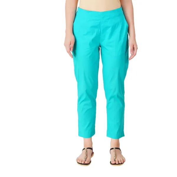 Rama_Green_Cotton_Lycra_Stretch_Tech_Pants_For_Women_-_Ankle_Length_Solid_Trousers_With_2_Side_Pockets_-_Stylish_For_Office,_College,Work