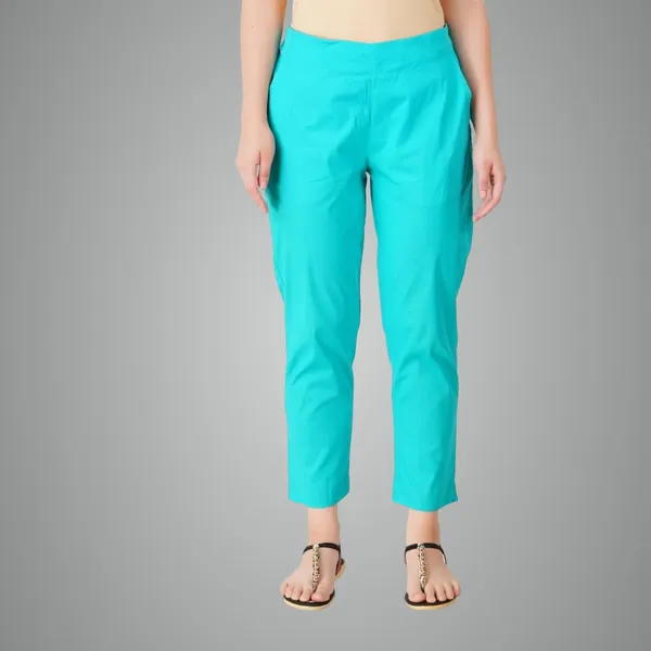 Rama_Green_Cotton_Lycra_Stretch_Tech_Pants_For_Women_-_Ankle_Length_Solid_Trousers_With_2_Side_Pockets_-_Stylish_For_Office,_College,Work