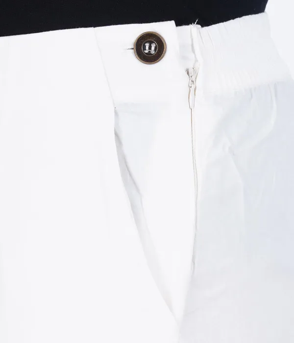 Off_White_Stylish_Stretch_Lycra_Cotton_Cropped_Ankle_Trousers_Pant_For_Women,_Half-Elasticated_Waist,_Side_Zipper_&_Pocket,_Straight_Fit_Smart_Wear_-_Work_Office_Outdoor