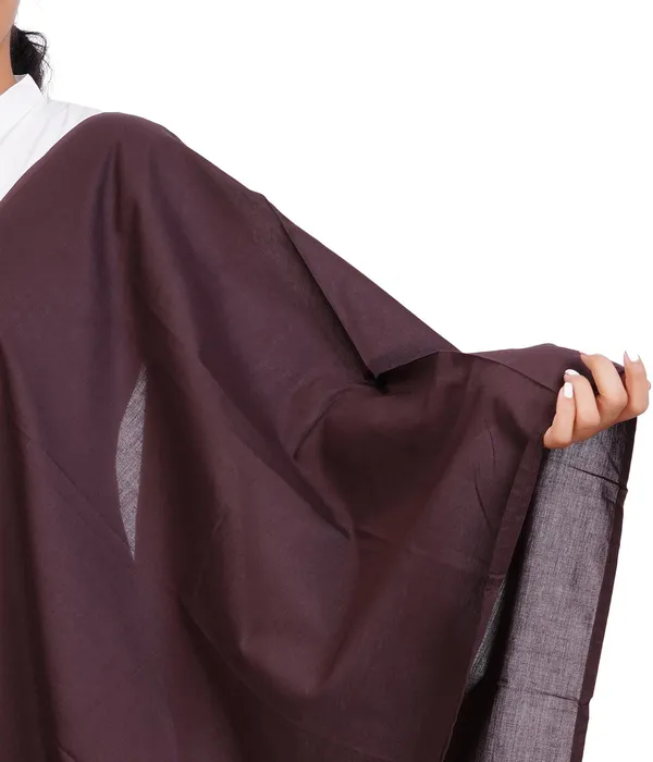 Coffee_Brown_Soft_100%_Cotton_Dupatta_-_Breathable_Plain_Solid_Colours_For_Women_-_25_Meter_Stylish_Lightweight_Shawl/Scarf_For_Everyday_Use