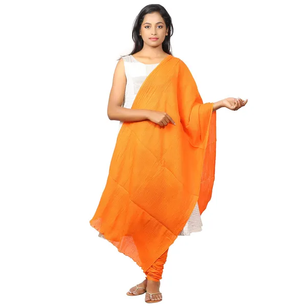 Coral_Orange_Soft_100%_Cotton_Dupatta_-_Breathable_Plain_Solid_Colours_For_Women_-_25_Meter_Stylish_Lightweight_Shawl/Scarf_For_Everyday_Use