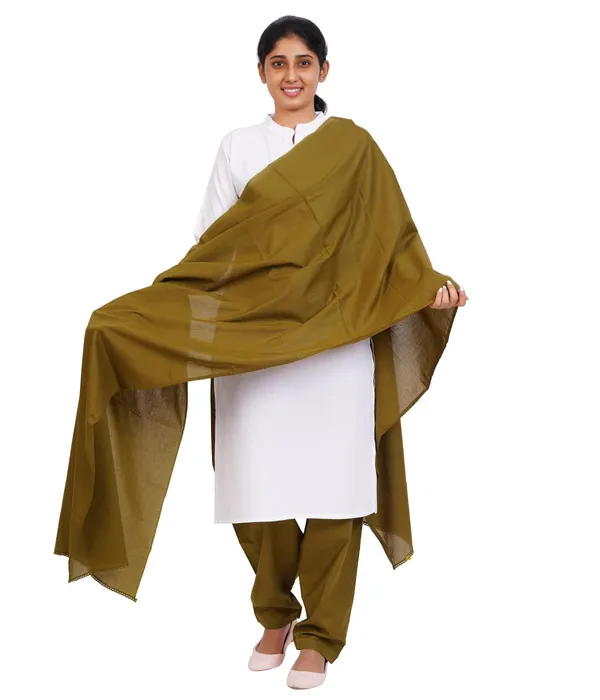 Forest_Green_Soft_100%_Cotton_Dupatta_-_Breathable_Plain_Solid_Colours_For_Women_-_25_Meter_Stylish_Lightweight_Shawl/Scarf_For_Everyday_Use