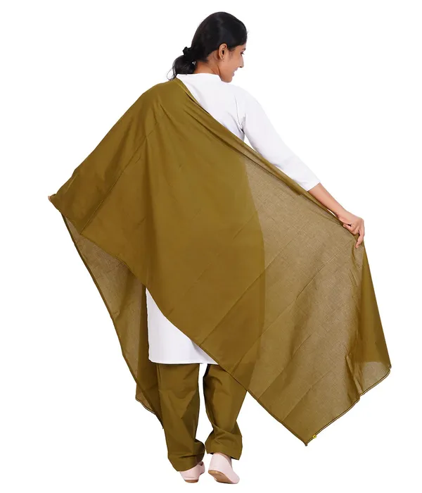 Forest_Green_Soft_100%_Cotton_Dupatta_-_Breathable_Plain_Solid_Colours_For_Women_-_25_Meter_Stylish_Lightweight_Shawl/Scarf_For_Everyday_Use