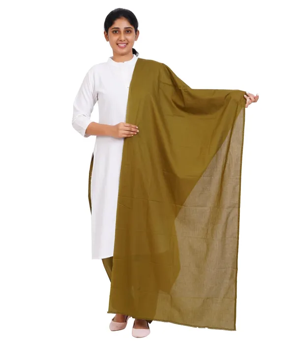 Forest_Green_Soft_100%_Cotton_Dupatta_-_Breathable_Plain_Solid_Colours_For_Women_-_25_Meter_Stylish_Lightweight_Shawl/Scarf_For_Everyday_Use