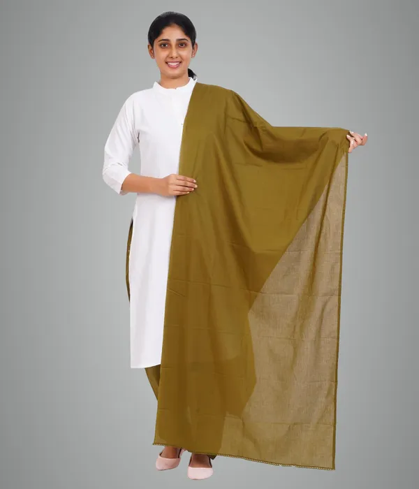 Forest_Green_Soft_100%_Cotton_Dupatta_-_Breathable_Plain_Solid_Colours_For_Women_-_25_Meter_Stylish_Lightweight_Shawl/Scarf_For_Everyday_Use