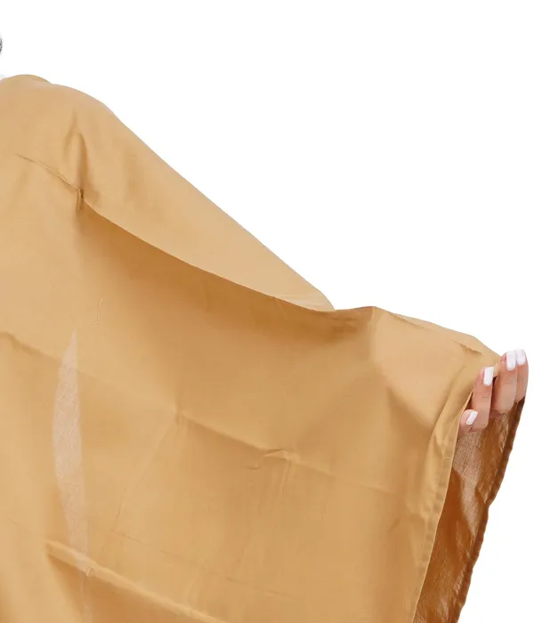 Sand_Khaki_Soft_100%_Cotton_Dupatta_-_Breathable_Plain_Solid_Colours_For_Women_-_25_Meter_Stylish_Lightweight_Shawl/Scarf_For_Everyday_Use