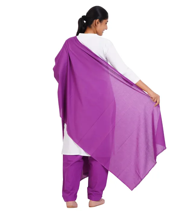 Magenta_Violet_Soft_100%_Cotton_Dupatta_-_Breathable_Plain_Solid_Colours_For_Women_-_25_Meter_Stylish_Lightweight_Shawl/Scarf_For_Everyday_Use