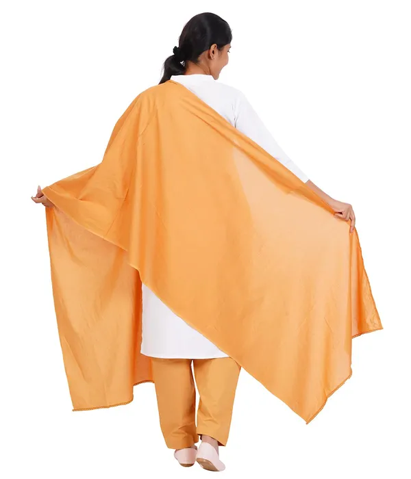 Mustard_Yellow_Soft_100%_Cotton_Dupatta_-_Breathable_Plain_Solid_Colours_For_Women_-_25_Meter_Stylish_Lightweight_Shawl/Scarf_For_Everyday_Use