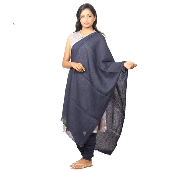 Black_Soft_100%_Cotton_Dupatta_-_Breathable_Plain_Solid_Colours_For_Women_-_25_Meter_Stylish_Lightweight_Shawl/Scarf_For_Everyday_Use