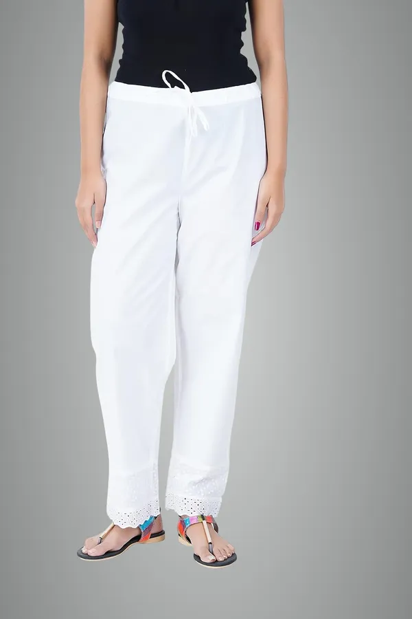 Blanco_White_Ethnic_Hokaba_Work_100%_Cotton_Pant_For_Women,_Crafted_Stylish_Trouser,_Drawstring_Comfort_-_For_Office,_Party_&_Outdoor_Wear