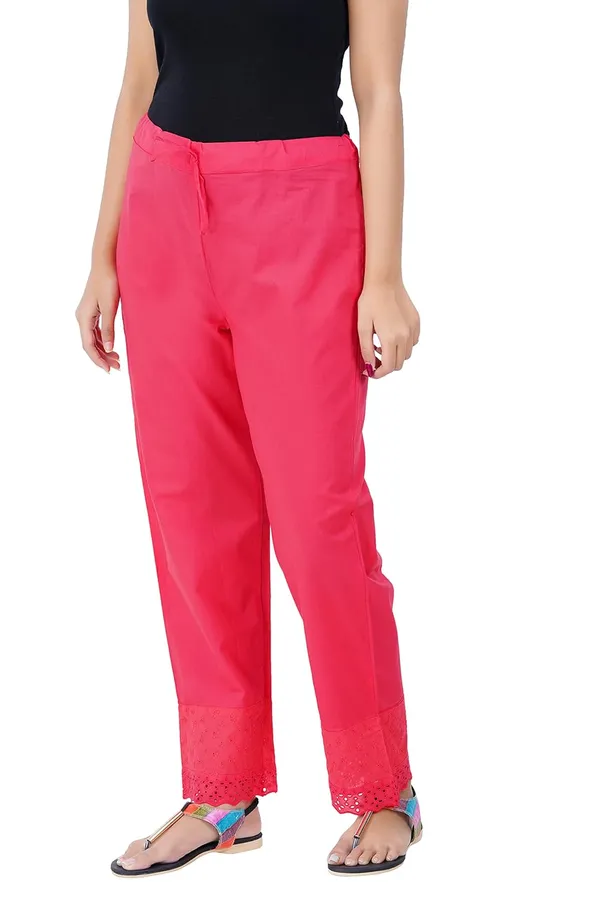 Chilly_Red_Ethnic_Hokaba_Work_100%_Cotton_Pant_For_Women,_Crafted_Stylish_Trouser,_Drawstring_Comfort_-_For_Office,_Party_&_Outdoor_Wear