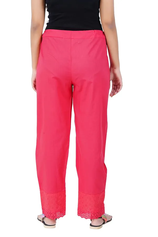 Chilly_Red_Ethnic_Hokaba_Work_100%_Cotton_Pant_For_Women,_Crafted_Stylish_Trouser,_Drawstring_Comfort_-_For_Office,_Party_&_Outdoor_Wear