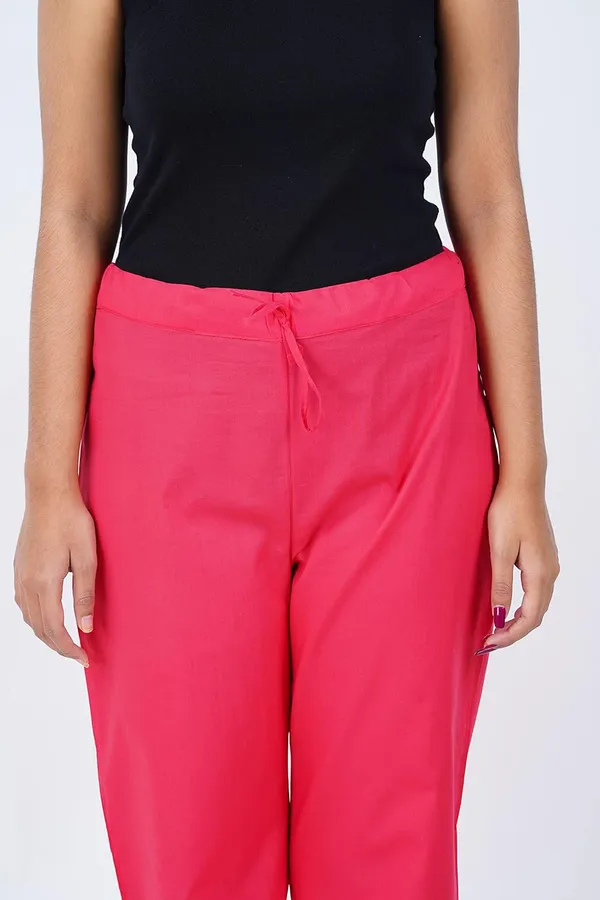 Chilly_Red_Ethnic_Hokaba_Work_100%_Cotton_Pant_For_Women,_Crafted_Stylish_Trouser,_Drawstring_Comfort_-_For_Office,_Party_&_Outdoor_Wear