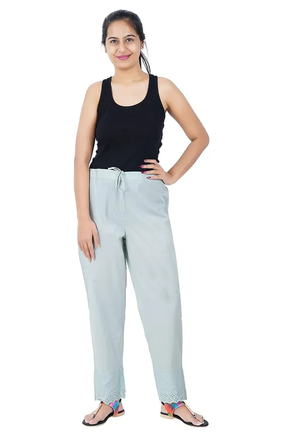 Pista_Ethnic_Hokaba_Work_100%_Cotton_Pant_For_Women,_Crafted_Stylish_Trouser,_Drawstring_Comfort_-_For_Office,_Party_&_Outdoor_Wear