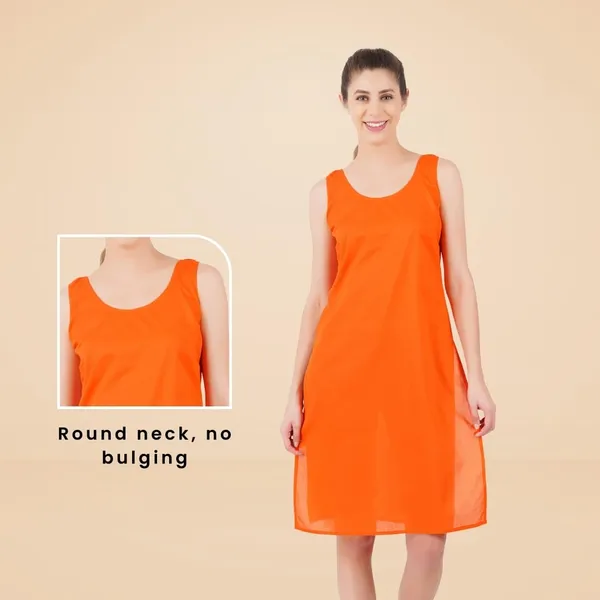 Coral_Orange_Full_Knee_Length_Cotton_Camisole_Inner_Long_Slip_For_Women_-_Firm_Not_Stretchable_Slip_Lining_For_Kurti_And_Chikankari_Suits/Tops_-_Suits_Summer_And_Winter