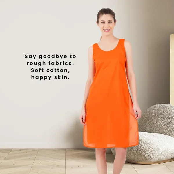 Coral_Orange_Full_Knee_Length_Cotton_Camisole_Inner_Long_Slip_For_Women_-_Firm_Not_Stretchable_Slip_Lining_For_Kurti_And_Chikankari_Suits/Tops_-_Suits_Summer_And_Winter