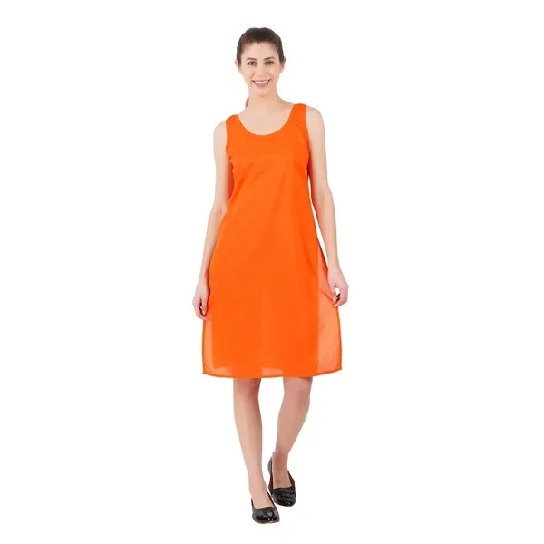Coral_Orange_Full_Knee_Length_Cotton_Camisole_Inner_Long_Slip_For_Women_-_Firm_Not_Stretchable_Slip_Lining_For_Kurti_And_Chikankari_Suits/Tops_-_Suits_Summer_And_Winter