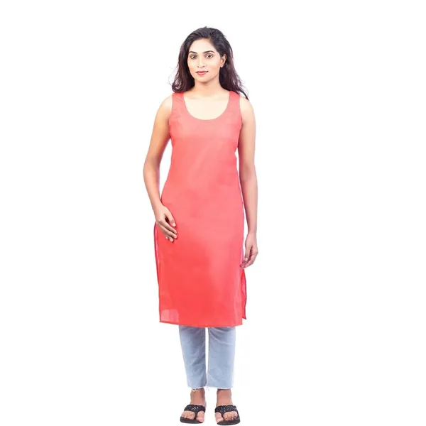 Chilly_Red_Full_Knee_Length_Cotton_Camisole_Inner_Long_Slip_For_Women_-_Firm_Not_Stretchable_Slip_Lining_For_Kurti_And_Chikankari_Suits/Tops_-_Suits_Summer_And_Winter