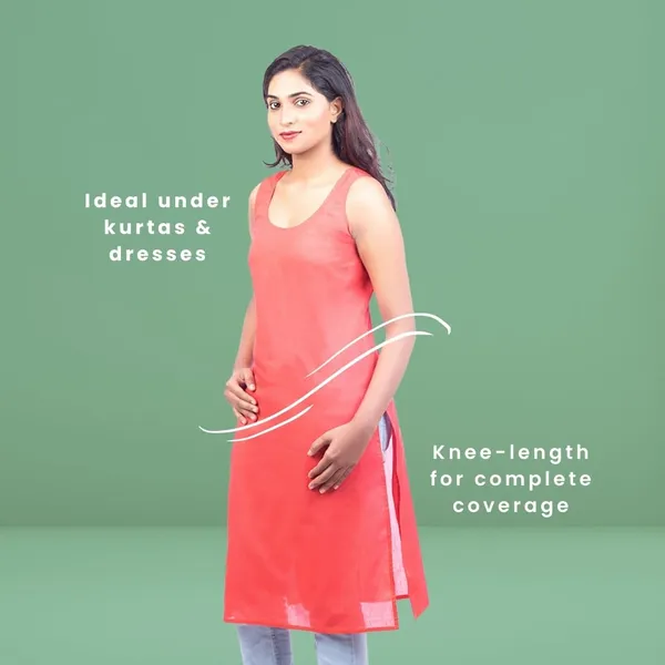 Chilly_Red_Full_Knee_Length_Cotton_Camisole_Inner_Long_Slip_For_Women_-_Firm_Not_Stretchable_Slip_Lining_For_Kurti_And_Chikankari_Suits/Tops_-_Suits_Summer_And_Winter